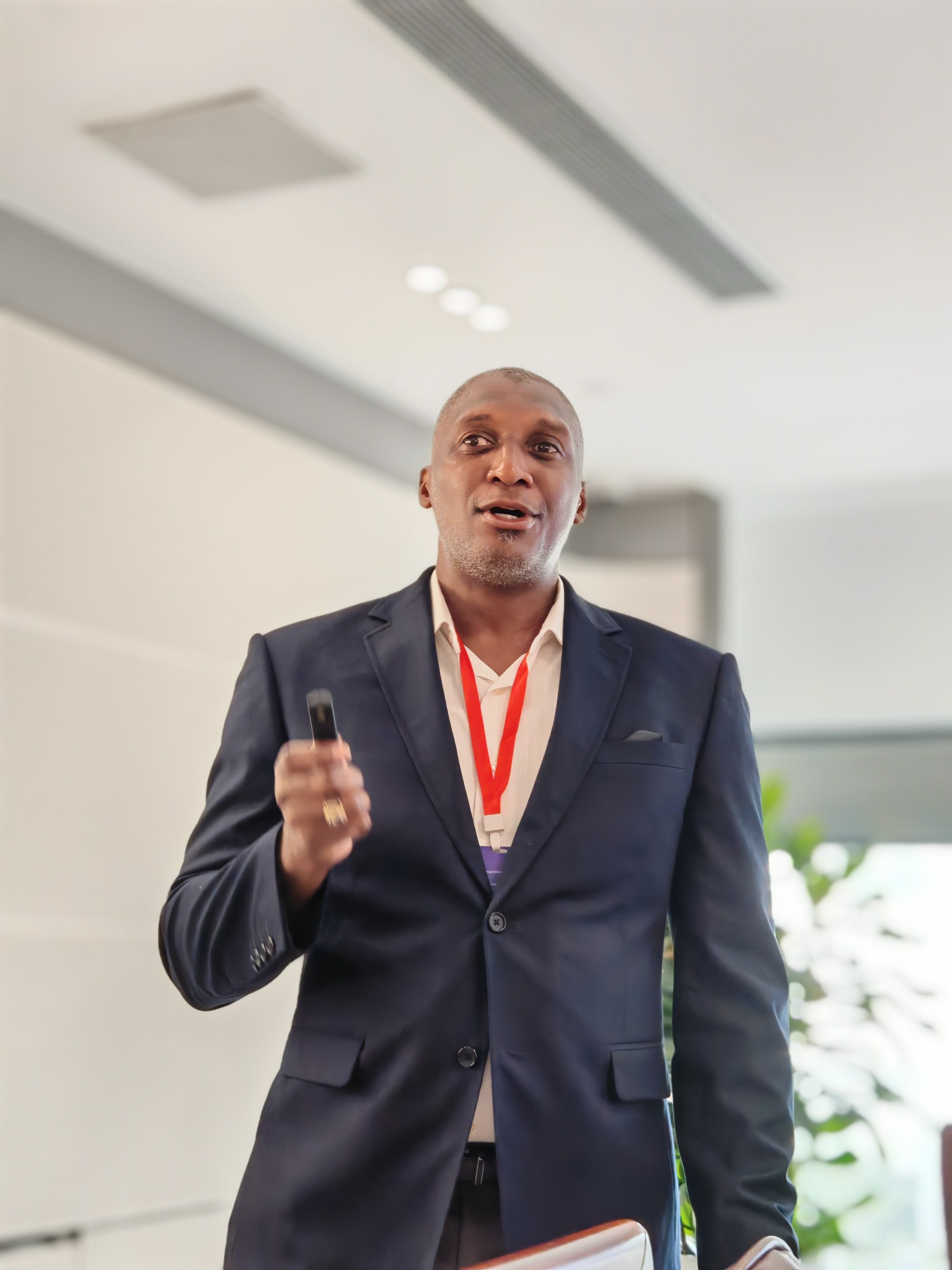 Colin C. Thompson speaking at an event